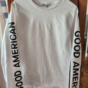 Good American thick long sleeve tee